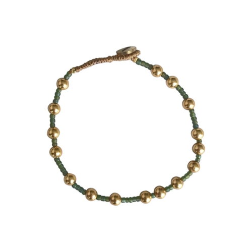 Ibu Jewels Lulu Johnny armbånd i Bamboo Green