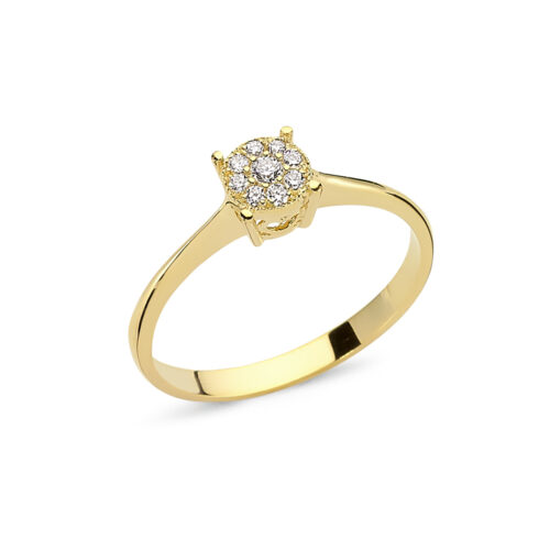 Nuran Coronet ring i guld med 0.11ct. brillant